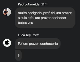 Feedback de aluno 11