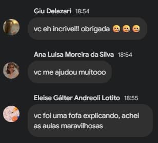 Feedback de aluno 24