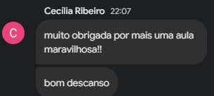 Feedback de aluno 29